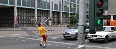 Der Strassen Jongleur Ohne Namen
